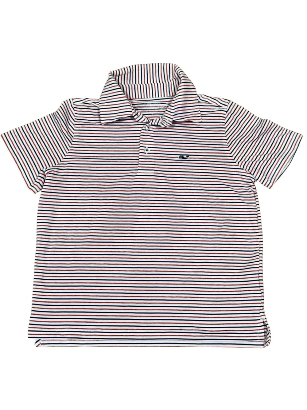Boys classic Vineyard Vines Bradley Stripe Sankaty polo- Size 7